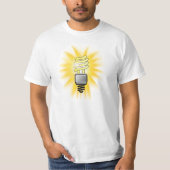 CFL Energy Saver Light Bulle T-Shirt (Vorderseite)