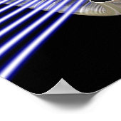 CFM56-5 Turbofan-Jet-Motor Poster (Ecke)