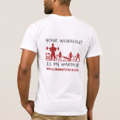 CFNXT Aufwärmen - Weiß T-Shirt (Rückseite)