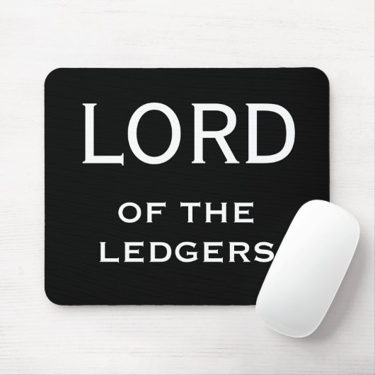 CFO FD Funny Nickname - Lord of the Ledgers Mousepad (Mit Mouse)