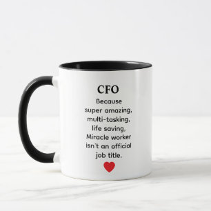 CFO-Geschenk – Lustige Finanzchef-Zitat-Design Tasse