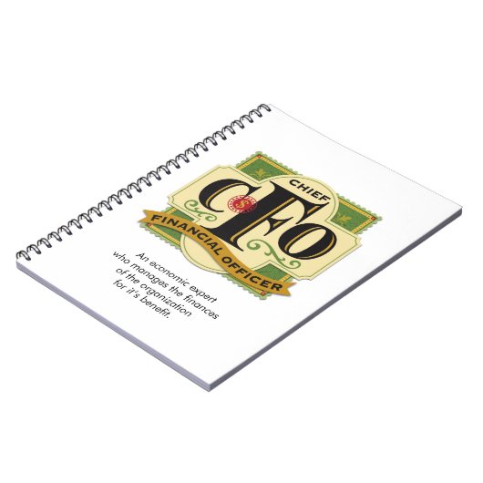 "CFO" Notizbuch Notizblock (Linke Seite)