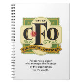 "CFO" Notizbuch Notizblock (Vorderseite)