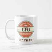 CFO personalisiertes Büro-Tassen-Geschenk Kaffeetasse (Links)