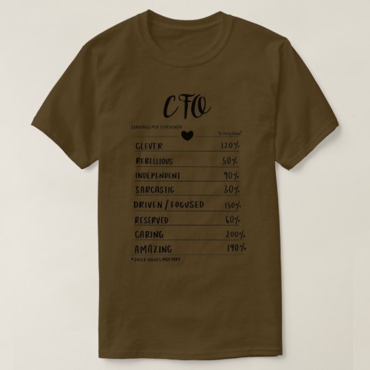 Cfo-Servierung T-Shirt (Design vorne)