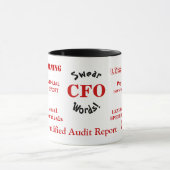 CFO Swear Words überraschend lustige Pieves Tasse (Zentrum)