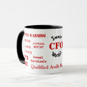 CFO Swear Words überraschend lustige Pieves Tasse (Vorderseite Links)