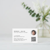 CFP Certified Financial Planner QR-Code-Foto Visitenkarte (Stehend Vorderseite)