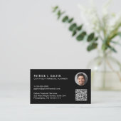 CFP Certified Financial Planner QR-Code-Foto Visitenkarte (Stehend Vorderseite)
