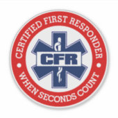 CFR (Certified First Responder) Aufkleber (Vorderseite)