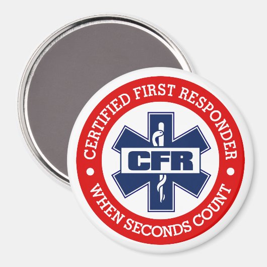CFR (Certified First Responder) Magnet (Vorderseite/Rückseite)