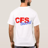 CFS- ist zum Kotzen T-Shirt (Rückseite)