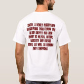 CFSAC doppelseitiges T-Shirt (Rückseite)