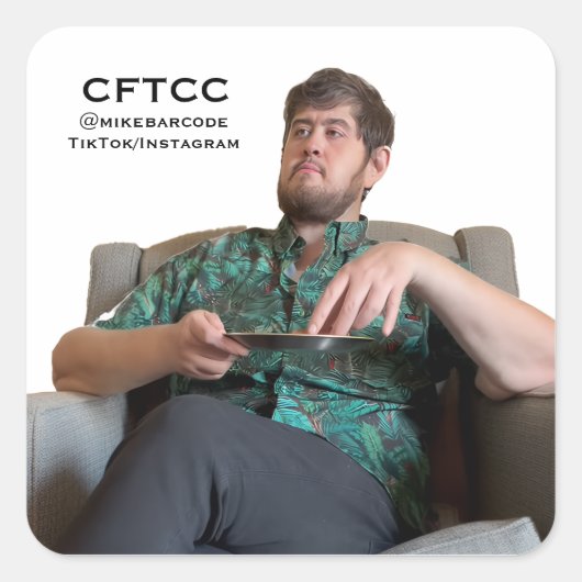 CFTCC-Aufkleber Quadratischer Aufkleber (Vorderseite)