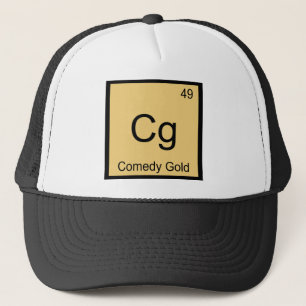 Cg - Comedy Gold Chemie-Elementsymbol T-Shirt Truckerkappe