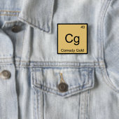 CG - Comedy Gold Chemistry Element Symbol T - Shir Button (Beispiel)