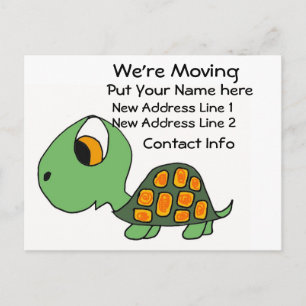 CG - Wir bewegen die Schildkröte-Postkarte Ankündigungspostkarte