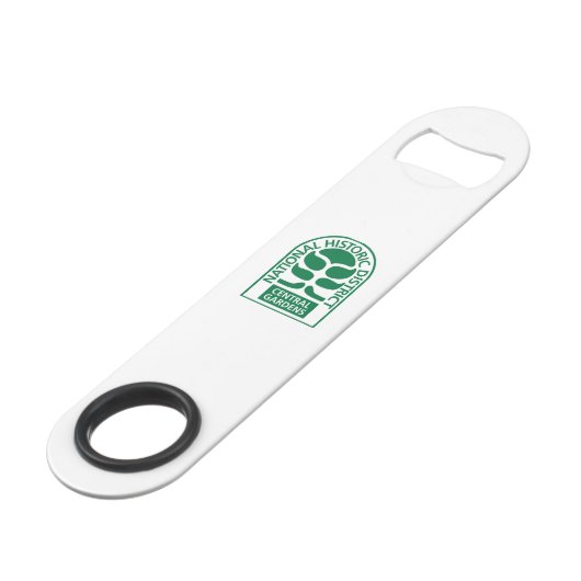 CGA Logo Flaschenöffner (Vorderseite Schrägansicht)