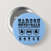 CGAG 3" blauer/weißer/Schwarzes KNOPF Button (Vorne & Hinten)