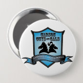 CGAG 4" KNOPF blau/weiß Button (Vorne & Hinten)