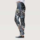 CGI Metallic Cube Grid with Reflektive Golden Ligh Leggings (Links)