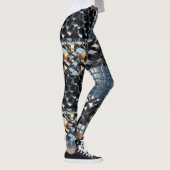CGI Metallic Cube Grid with Reflektive Golden Ligh Leggings (Rechts)