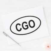 CGO OVALER AUFKLEBER (Umschlag)