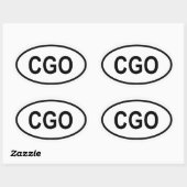 CGO OVALER AUFKLEBER (Blatt)