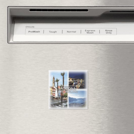 CH0280 Europa, Schweiz, Ascona, Kühlschrank Magnet (In Situ (Geschirrspüler))