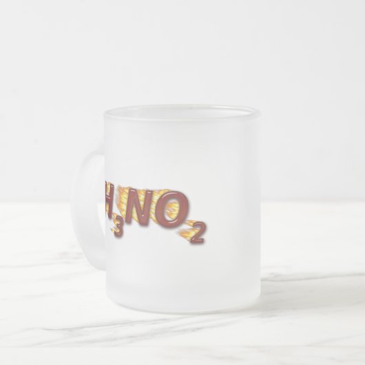 CH3NO2 - Nitro Mattglastasse (Vorderseite Links)