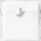 CH-004 Weihnachtsharp Runder Aufkleber (Tasche)