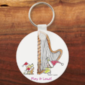 CH-004 Weihnachtsharp Schlüsselanhänger (Vorderseite)