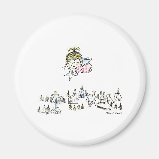 CH-010 Weihnachtsgel Magnet (Vorne)