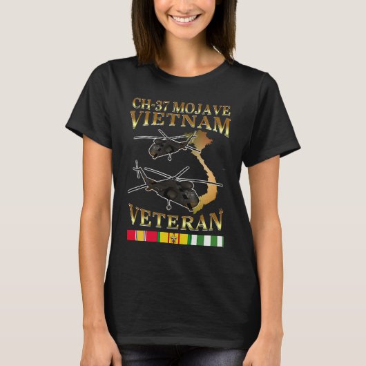 CH 37 mojave helicopter Vietnam war veteran T-Shirt (Vorderseite)