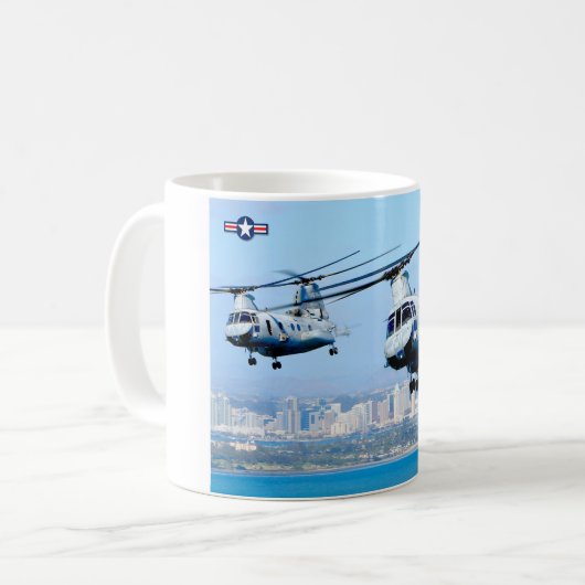CH-46E MEERESKNIGHT KAFFEETASSE (Vorderseite Links)