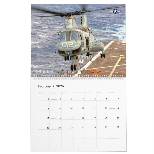 CH-46E MEERESKNIGHT KALENDER (Feb 2026)