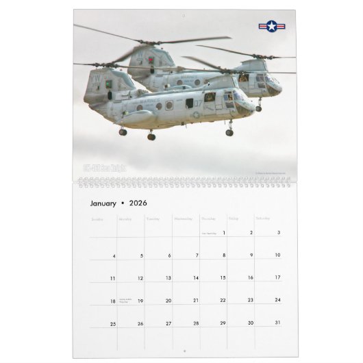 CH-46E MEERESKNIGHT KALENDER (Jan 2026)