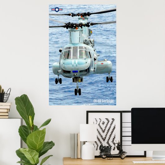CH-46E MEERESKNIGHT POSTER (Heimbüro)
