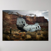 CH-46E Sea Knight Helicopter Poster (Vorne)