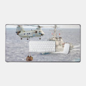 CH-46E SEE KNIGHT und DDG 82 Schreibtischunterlage (Tastatur & Maus)