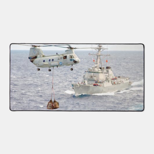 CH-46E SEE KNIGHT und DDG 82 Schreibtischunterlage (Vorderseite)