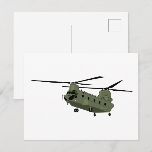 CH-47 China Postkarte (Vorne/Hinten)