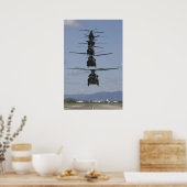 CH-47 CHINOOK HELICOPTER POSTER (Küche)