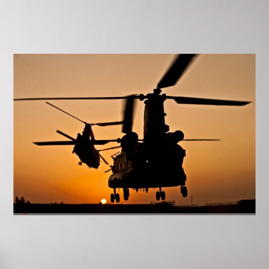 CH-47 CHINOOK HELICOPTER POSTER (Vorne)