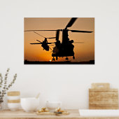 CH-47 CHINOOK HELICOPTER POSTER (Küche)