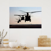 CH-47 Chinooks Poster (Küche)