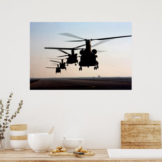 CH-47 Chinooks Poster (Küche)