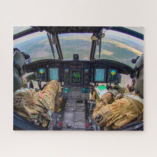 CH-47F CHINOOK COCKPIT (16x20 INCH) Puzzle (Horizontal)