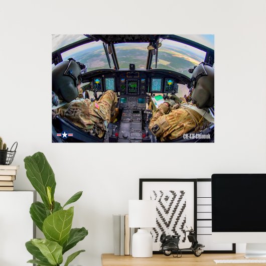 CH-47F CHINOOK POSTER (Heimbüro)