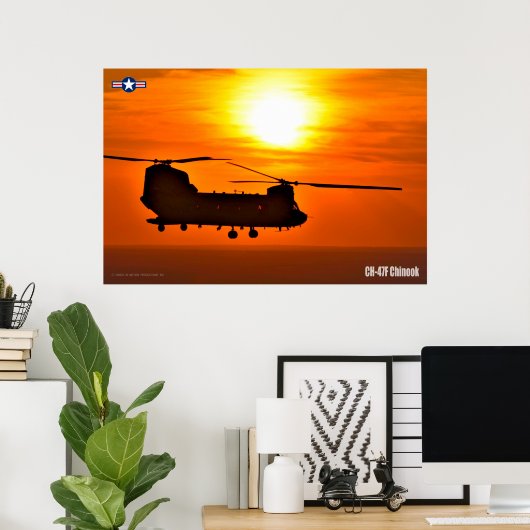 CH-47F CHINOOK POSTER (Heimbüro)